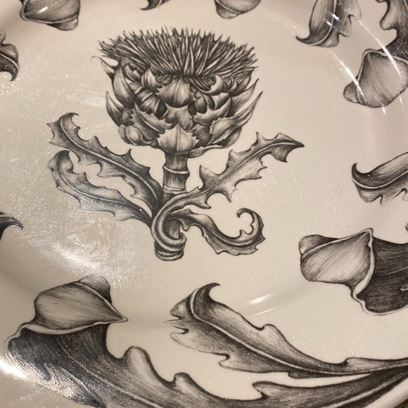 Laura Zindel Small Round 12” Platter: Milk Thistle - Picture 2 of 6